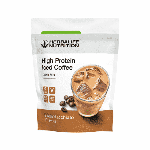High Protein Iced Coffee – Latte Macchiato Geschmack