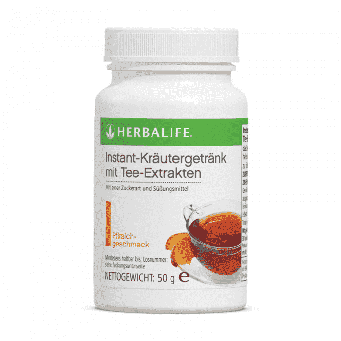 Instant-Kräutergetränk mit Tee-Extrakten Pfirsich